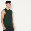 image:imageAmazon Essentials Mens Active Quick Dry MoistureWicking Tech Stretch Lightweight Sleeveless Muscle Shirt MultipacksDark GreenHeather Graphite