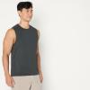 image:imageAmazon Essentials Mens Active Quick Dry MoistureWicking Tech Stretch Lightweight Sleeveless Muscle Shirt MultipacksHeather GraphiteNavy