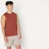 image:imageAmazon Essentials Mens Active Quick Dry MoistureWicking Tech Stretch Lightweight Sleeveless Muscle Shirt MultipacksRich Chestnut Brown