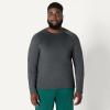 image:imageAmazon Essentials Mens Active Quick Dry Tech Stretch Lightweight LongSleeve TShirt Available in BigampTallBlackHeather Graphite
