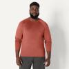 image:imageAmazon Essentials Mens Active Quick Dry Tech Stretch Lightweight LongSleeve TShirt Available in BigampTallHeather GraphiteHenna