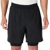 image:imageAmazon Essentials Mens Athletic Running Training Shorts Performance Stretch Woven Workout Shorts 7Black
