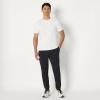 image:imageAmazon Essentials Mens Athletic Soft Performance Lightweight Gym Workout Tapered Track Jogger SweatpantsSpace Dye Black
