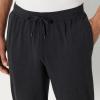 image:imageAmazon Essentials Mens Athletic Soft Performance Lightweight Gym Workout Tapered Track Jogger SweatpantsSpace Dye Black