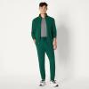 image:imageAmazon Essentials Mens Athletic Soft Performance Lightweight Gym Workout Tapered Track Jogger SweatpantsSpace Dye Green