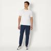 image:imageAmazon Essentials Mens Athletic Soft Performance Lightweight Gym Workout Tapered Track Jogger SweatpantsSpace Dye Navy