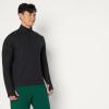 image:imageAmazon Essentials Mens Athletic Soft Performance Lightweight QuarterZip Hoodie Long Sleeve Workout TopSpace Dye Black