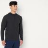 image:imageAmazon Essentials Mens Athletic Soft Performance Lightweight QuarterZip Hoodie Long Sleeve Workout TopSpace Dye Black