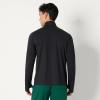image:imageAmazon Essentials Mens Athletic Soft Performance Lightweight QuarterZip Hoodie Long Sleeve Workout TopSpace Dye Black
