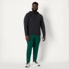 image:imageAmazon Essentials Mens Athletic Soft Performance Lightweight QuarterZip Hoodie Long Sleeve Workout TopSpace Dye Black