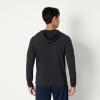 image:imageAmazon Essentials Mens Athletic Soft Performance Lightweight QuarterZip Hoodie Long Sleeve Workout TopSpace Dye Black