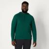 image:imageAmazon Essentials Mens Athletic Soft Performance Lightweight QuarterZip Hoodie Long Sleeve Workout TopSpace Dye Green