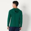 image:imageAmazon Essentials Mens Athletic Soft Performance Lightweight QuarterZip Hoodie Long Sleeve Workout TopSpace Dye Green
