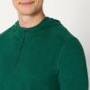 image:imageAmazon Essentials Mens Athletic Soft Performance Lightweight QuarterZip Hoodie Long Sleeve Workout TopSpace Dye Green