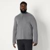 image:imageAmazon Essentials Mens Athletic Soft Performance Lightweight QuarterZip Hoodie Long Sleeve Workout TopSpace Dye Grey