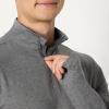 image:imageAmazon Essentials Mens Athletic Soft Performance Lightweight QuarterZip Hoodie Long Sleeve Workout TopSpace Dye Grey