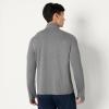 image:imageAmazon Essentials Mens Athletic Soft Performance Lightweight QuarterZip Hoodie Long Sleeve Workout TopSpace Dye Grey