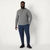 image:imageAmazon Essentials Mens Athletic Soft Performance Lightweight QuarterZip Hoodie Long Sleeve Workout TopSpace Dye Grey