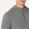 image:imageAmazon Essentials Mens Athletic Soft Performance Lightweight QuarterZip Hoodie Long Sleeve Workout TopSpace Dye Grey