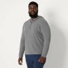image:imageAmazon Essentials Mens Athletic Soft Performance Lightweight QuarterZip Hoodie Long Sleeve Workout TopSpace Dye Grey