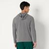 image:imageAmazon Essentials Mens Athletic Soft Performance Lightweight QuarterZip Hoodie Long Sleeve Workout TopSpace Dye Grey