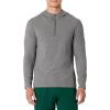 image:imageAmazon Essentials Mens Athletic Soft Performance Lightweight QuarterZip Hoodie Long Sleeve Workout TopSpace Dye Grey