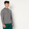 image:imageAmazon Essentials Mens Athletic Soft Performance Lightweight QuarterZip Hoodie Long Sleeve Workout TopSpace Dye Grey