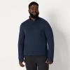 image:imageAmazon Essentials Mens Athletic Soft Performance Lightweight QuarterZip Hoodie Long Sleeve Workout TopSpace Dye Navy