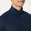 image:imageAmazon Essentials Mens Athletic Soft Performance Lightweight QuarterZip Hoodie Long Sleeve Workout TopSpace Dye Navy