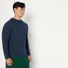 image:imageAmazon Essentials Mens Athletic Soft Performance Lightweight QuarterZip Hoodie Long Sleeve Workout TopSpace Dye Navy