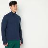 image:imageAmazon Essentials Mens Athletic Soft Performance Lightweight QuarterZip Hoodie Long Sleeve Workout TopSpace Dye Navy