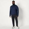 image:imageAmazon Essentials Mens Athletic Soft Performance Lightweight QuarterZip Hoodie Long Sleeve Workout TopSpace Dye Navy