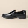 image:imageAmazon Essentials Mens Classic Penny Loafers Dress ShoesBlack Faux Leather