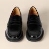 image:imageAmazon Essentials Mens Classic Penny Loafers Dress ShoesBlack Faux Leather