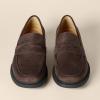 image:imageAmazon Essentials Mens Classic Penny Loafers Dress ShoesBrown Faux Suede