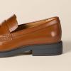 image:imageAmazon Essentials Mens Classic Penny Loafers Dress ShoesTan Faux Leather