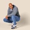 image:imageAmazon Essentials Mens RelaxedFit Fleece Joggers SweatpantsBlue Heather