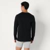 image:imageAmazon Essentials Mens Slim Fit Cotton Crew Neck UndershirtsBlack Long Sleeve