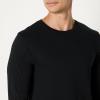image:imageAmazon Essentials Mens Slim Fit Cotton Crew Neck UndershirtsBlack Long Sleeve
