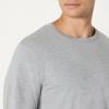 image:imageAmazon Essentials Mens Slim Fit Cotton Crew Neck UndershirtsBlackGrey Heather Long Sleeve