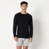image:imageAmazon Essentials Mens Slim Fit Cotton Crew Neck UndershirtsBlackWhite Long Sleeve