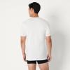 image:imageAmazon Essentials Mens Slim Fit Cotton Crew Neck UndershirtsBlackWhite Short Sleeve