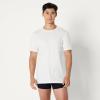 image:imageAmazon Essentials Mens Slim Fit Cotton Crew Neck UndershirtsBlackWhite Short Sleeve