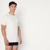 image:imageAmazon Essentials Mens Slim Fit Cotton Crew Neck UndershirtsBlackWhite Short Sleeve