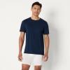 image:imageAmazon Essentials Mens Slim Fit Cotton Crew Neck UndershirtsMedium Grey HeatherNavy Short Sleeve