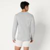 image:imageAmazon Essentials Mens Slim Fit Cotton Crew Neck UndershirtsMedium Grey HeatherWhite Long Sleeve