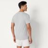 image:imageAmazon Essentials Mens Slim Fit Cotton Crew Neck UndershirtsMedium Grey HeatherWhite Short Sleeve