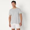 image:imageAmazon Essentials Mens Slim Fit Cotton Crew Neck UndershirtsMedium Grey HeatherWhite Short Sleeve