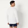 image:imageAmazon Essentials Mens Slim Fit Cotton Crew Neck UndershirtsWhite Long Sleeve