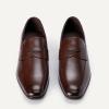 image:imageAmazon Essentials Mens Square Apron Toe Penny Loafer with Memory FoamDark Brown